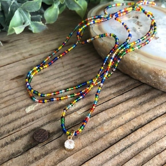 Rainbow Brite Charmed Waist Beads - Picture 4 of 4